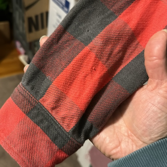Men’s Vintage Cotton Flannel-Sz M-Red&Black Buffalo Plaid - Picture 15 of 15